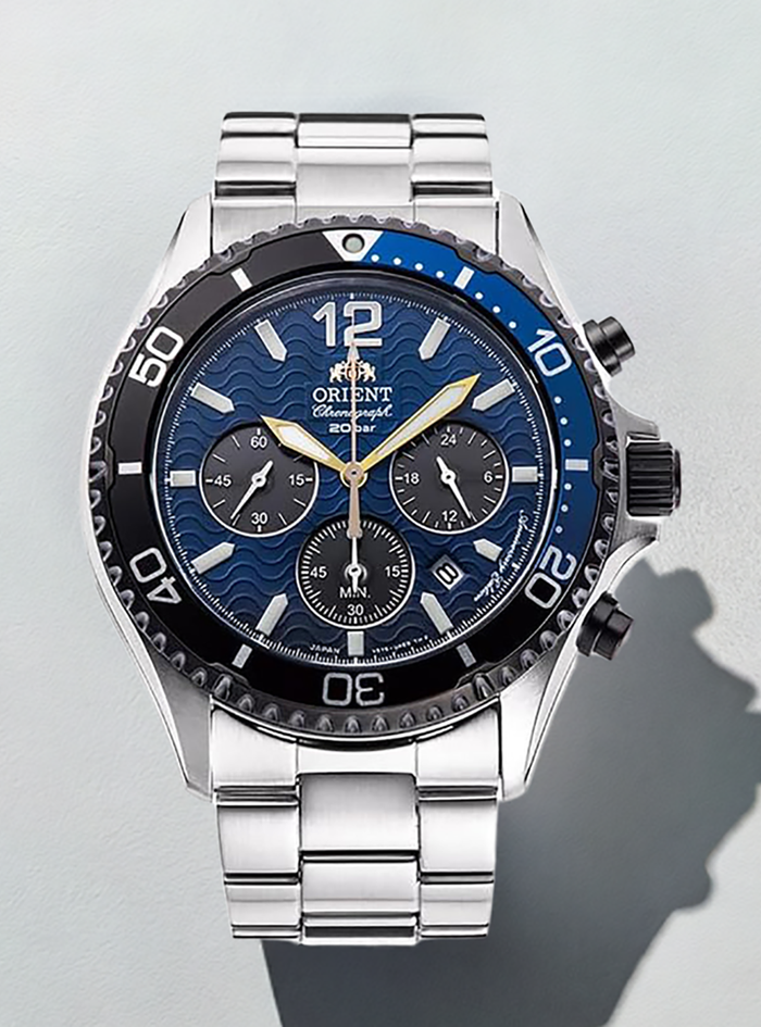 ORIENT SPORTS WATCH MAKO CHRONOGRAPH SOLAR-POWERED 20TH ANNIVERSARY RN-TX0208L LIMITED EDITION MADE IN JAPAN JDM