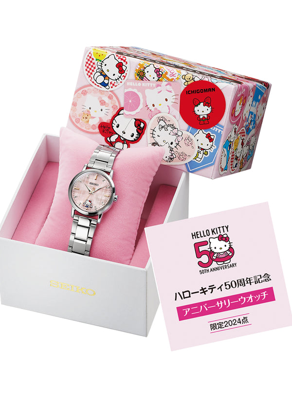 SEIKO × HELLO KITTY 50TH ANNIVERSARY WATCH LIMITED EDITION MADE IN JAPAN