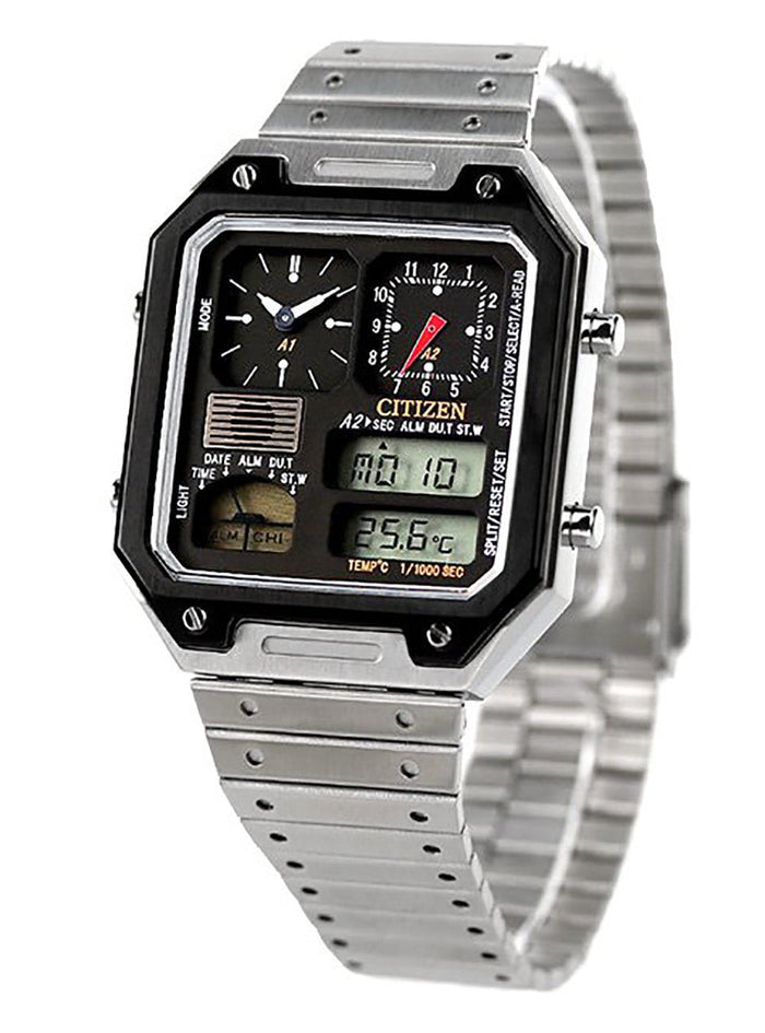 CITIZEN COLLECTION RECORD LABEL THERMO SENSOR ANA-DIGI TEMP JG2126-69E JAPAN MOV'T JDMWatchesjapan-select