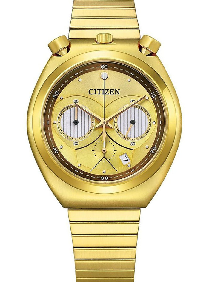 CITIZEN RECORD LABEL TSUNO(BULLHEAD) CHRONO "C-3PO" AN3662-51W LIMITED EDITION JAPAN MOV'T JDMWatchesjapan-select