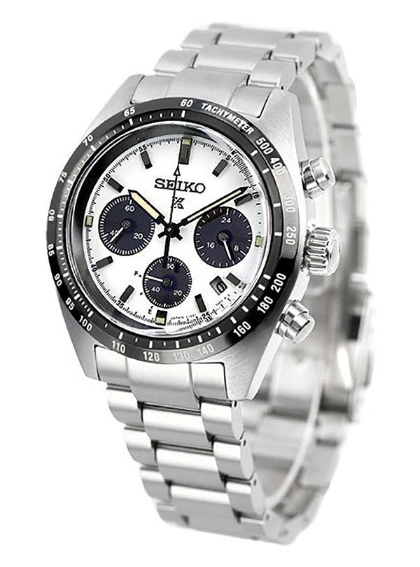 SEIKO PROSPEX SPEEDTIMER SOLAR CHRONOGRAPH PANDA DIAL SBDL085 MADE IN JAPAN JDMWatchesjapan-select
