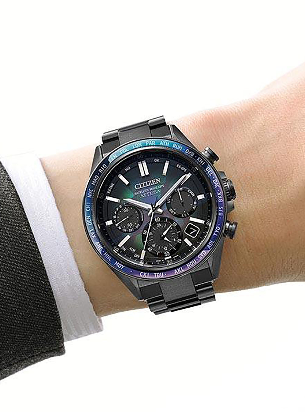 CITIZEN ATTESA ACT LINE/BLACK TITANIUM™ SERIES LAYERS OF TIME LIMITED  EDITION CC4057-60E MADE IN JAPAN JDM