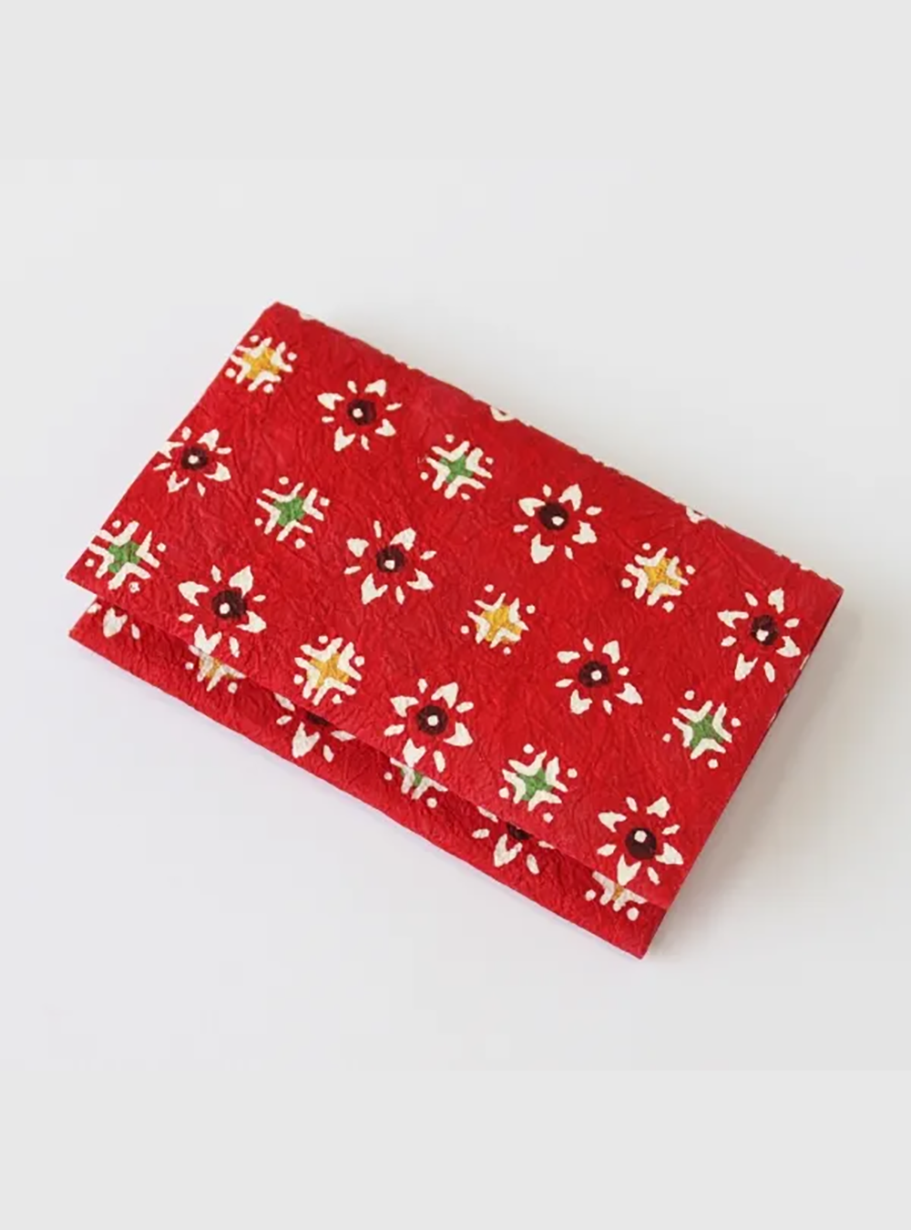 Keijusha Business Card Holder Made from Traditional Japanese Washi – [Starflower Pattern]