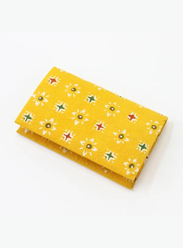 Keijusha Business Card Holder Made from Traditional Japanese Washi – [Starflower Pattern]