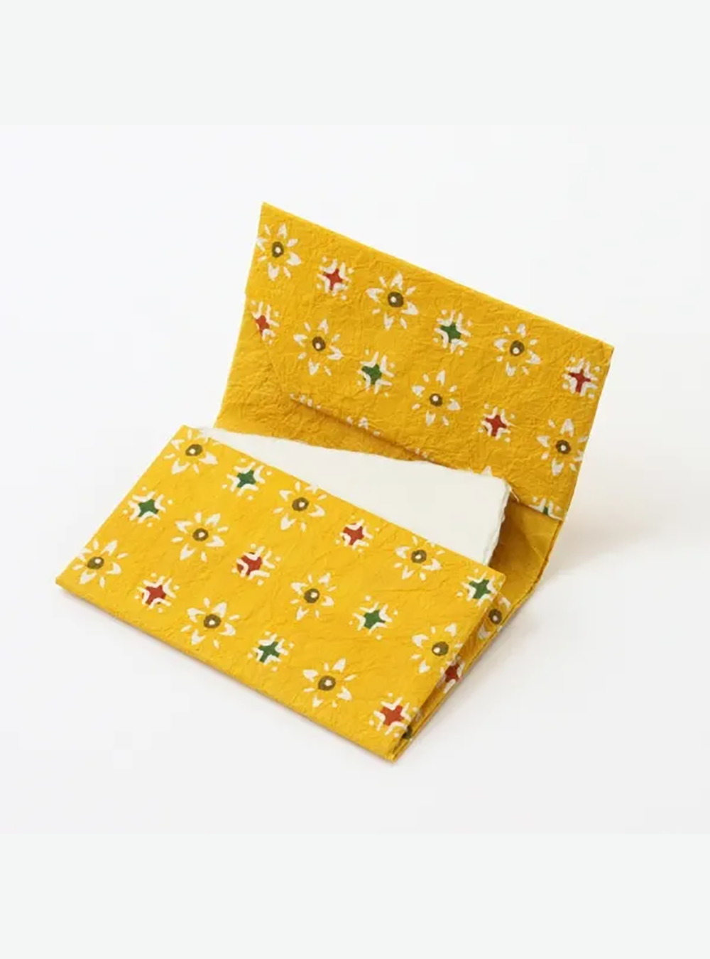 Keijusha Business Card Holder Made from Traditional Japanese Washi – [Starflower Pattern]