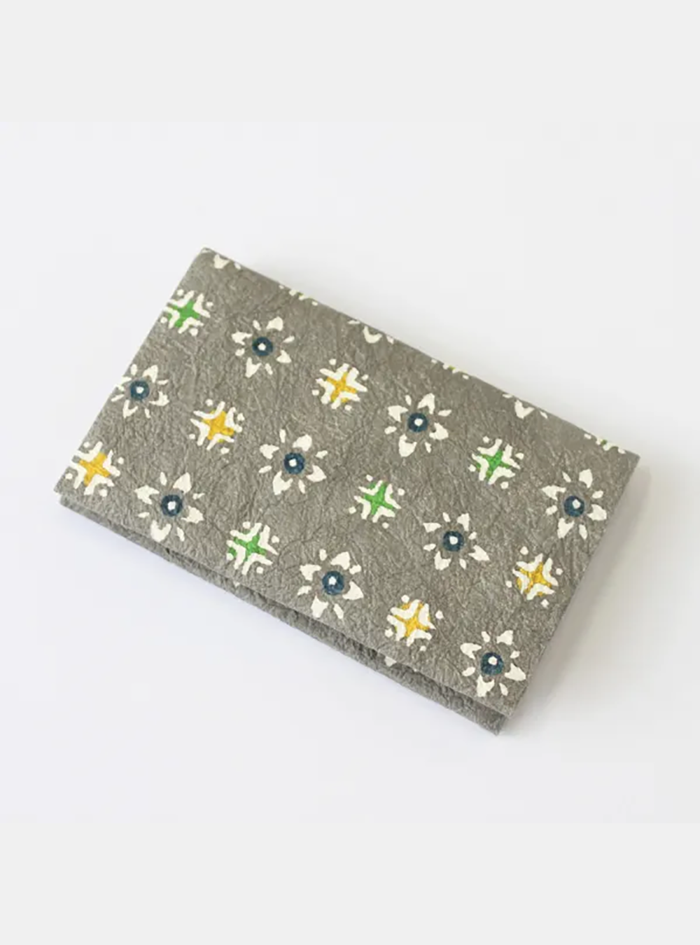 Keijusha Business Card Holder Made from Traditional Japanese Washi – [Starflower Pattern]