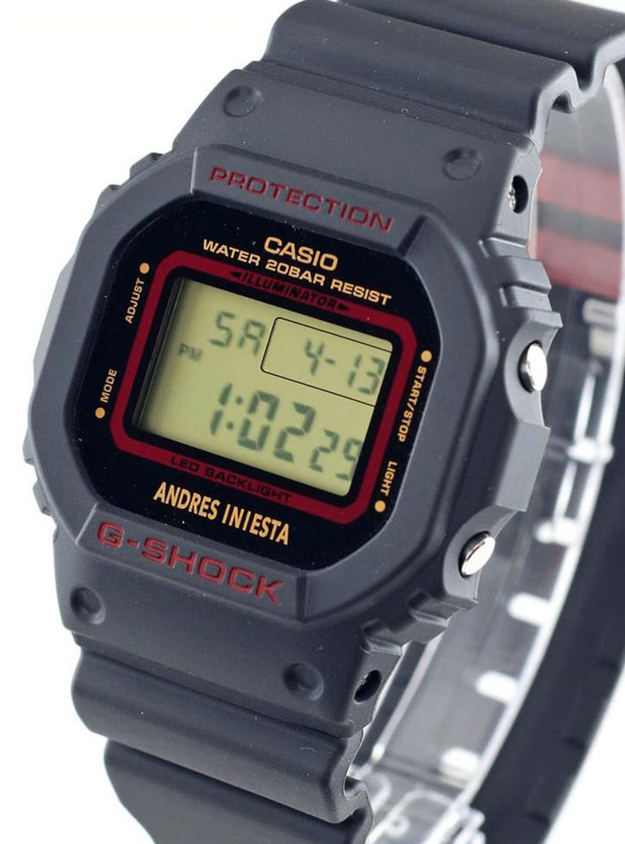 CASIO G-SHOCK WORLD-CLASS PROFESSIONAL FOOTBALL PLAYER ANDRÉS INIESTA’S SIGNATURE WATCH DW-5600AI-1JR JDM