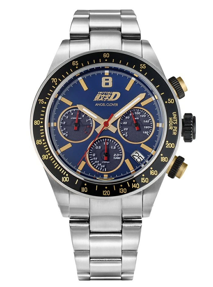 [IN40-GC8] ANGEL CLOVER × INITIAL D 30TH ANNIVERSARY WATCH BUNTA FUJIWARA SUBARU IMPREZA WRX (GC8) TYPE R STI MODEL JAPAN MOV'T