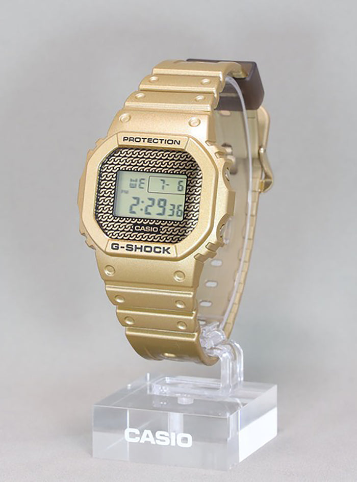 CASIO WATCH G-SHOCK GOLD CHAIN DIGITAL 5600 SERIES DWE-5600HG-1JR JDM