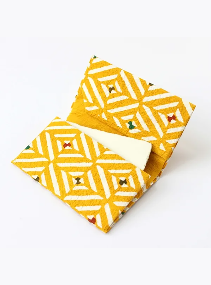 Keijusha Business Card Holder Made from Traditional Japanese Washi – [Diamond Pattern]

