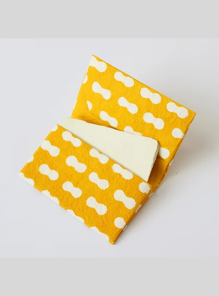 Keijusha Business Card Holder Made from Traditional Japanese Washi – [Cocoon Pattern]