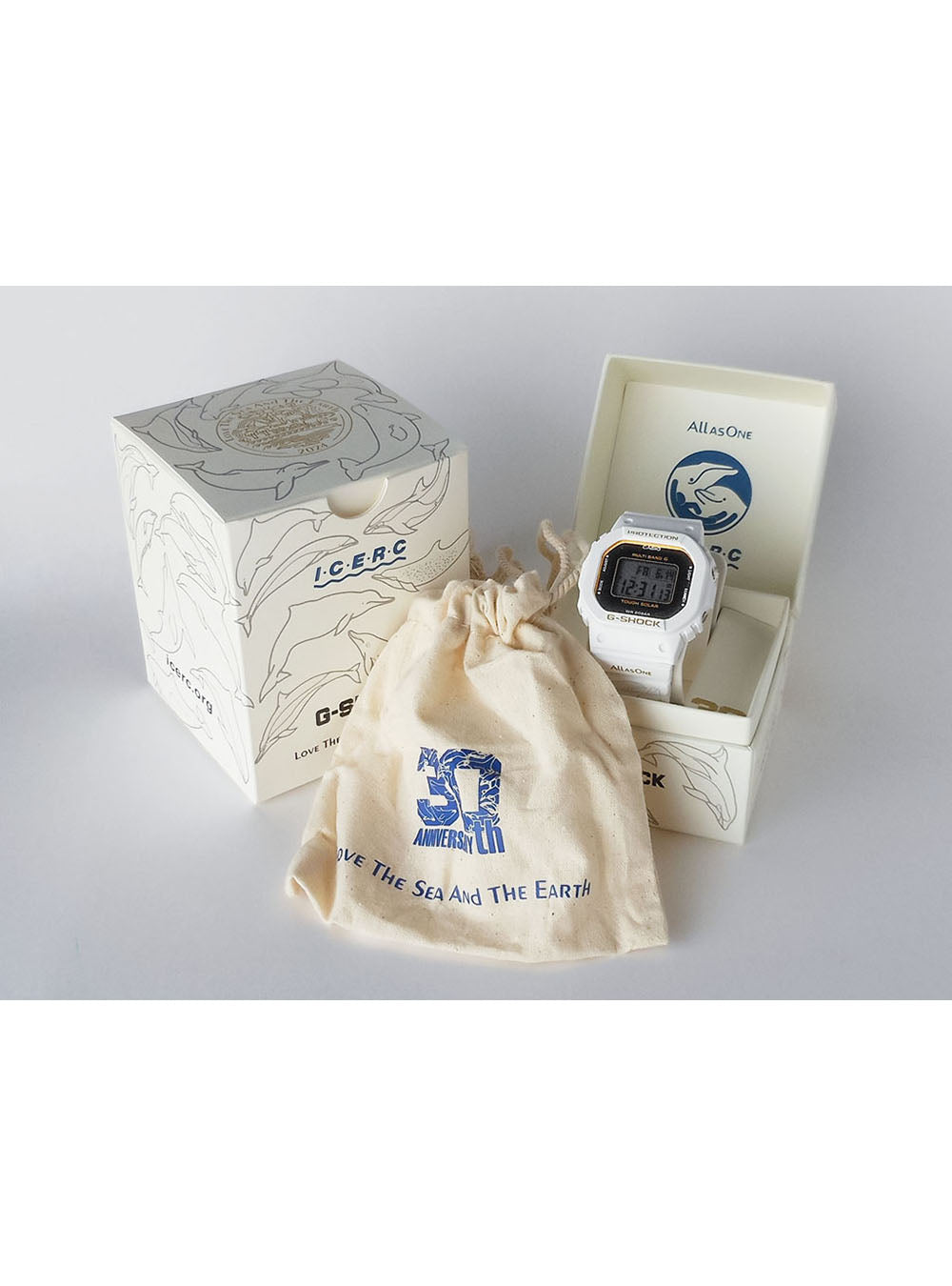 CASIO WATCH G-SHOCK DIGITAL LOVE THE SEA AND THE EARTH 30TH ANNIVERSARY ICERC JAPAN COLLABORATION MODEL 2024 GMD-W5601K-7JR