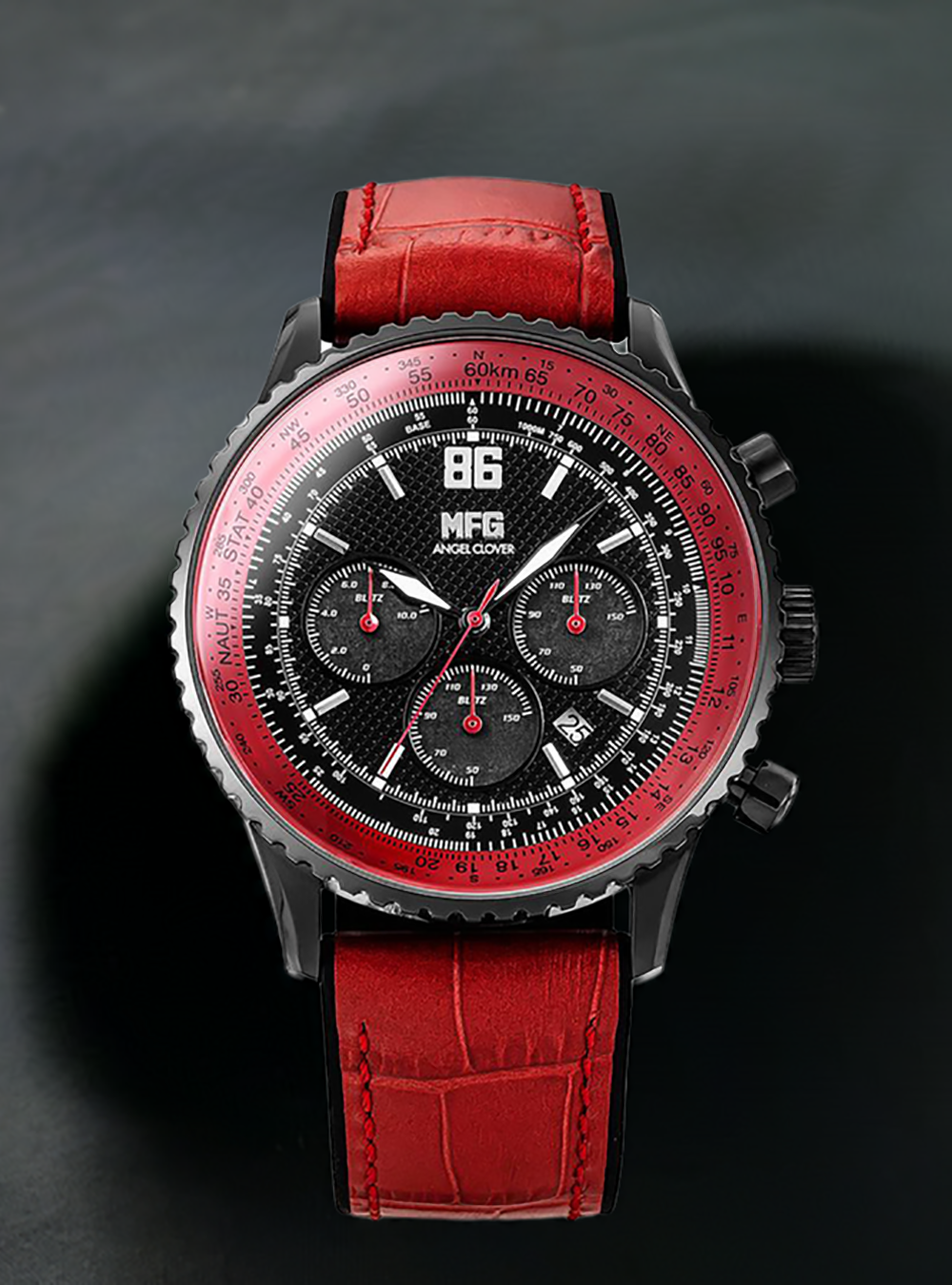 MF GHOST × ANGEL CLOVER COLLABORATION SOLAR CHRONOGRAPH WATCH MF GHOST × ANGEL CLOVER COLLABORATION SOLAR CHRONOGRAPH WATCH