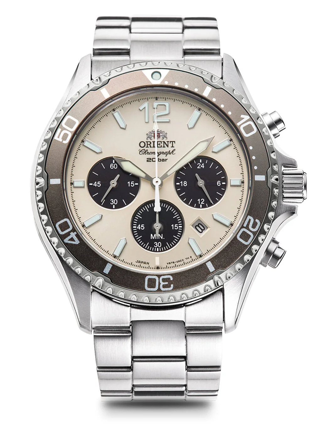 ORIENT SPORTS WATCH MAKO CHRONOGRAPH SOLAR-POWERED RN-TX0209G ORIENT SPORTS WATCH MAKO CHRONOGRAPH SOLAR-POWERED RN-TX0209G