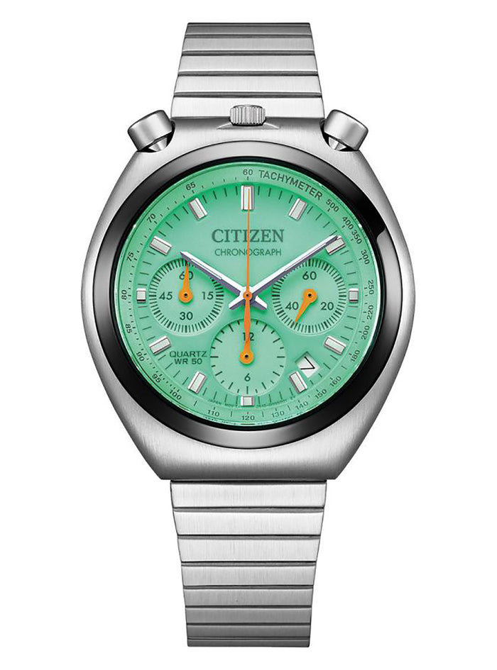 [AN3660-73X] CITIZEN RECORD LABEL PLAYGROUND EDITION TSUNO(BULLHEAD) CHRONO WATCH JAPAN MOV'T JDM
