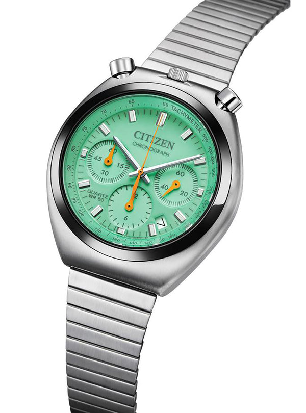 [AN3660-73X] CITIZEN RECORD LABEL PLAYGROUND EDITION TSUNO(BULLHEAD) CHRONO WATCH JAPAN MOV'T JDM
