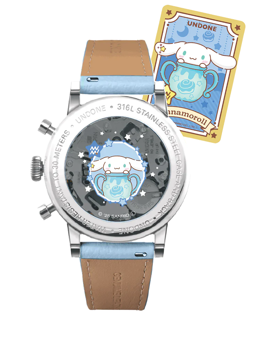 UNDONE × CINNAMOROLL WATCH DREAMY BLUE JAPAN-ONLY MODEL JAPAN MOV'T