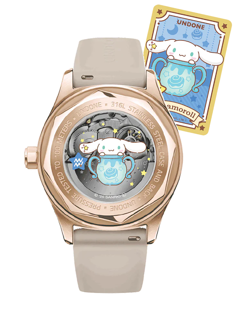 UNDONE × CINNAMOROLL WATCH DREAMY BEIGE JAPAN-ONLY MODEL JAPAN MOV'T
