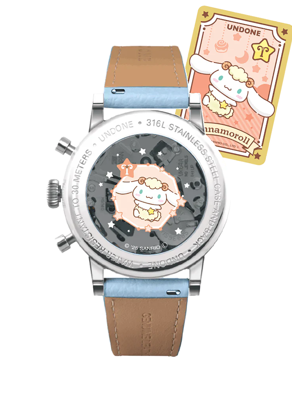 UNDONE × CINNAMOROLL WATCH DREAMY BLUE JAPAN-ONLY MODEL JAPAN MOV'T