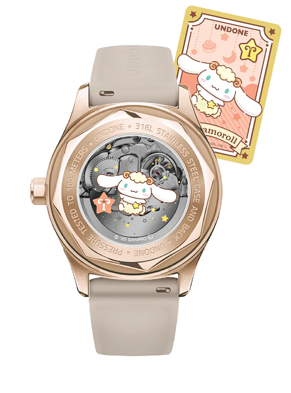 UNDONE × CINNAMOROLL WATCH DREAMY BEIGE JAPAN-ONLY MODEL JAPAN MOV'T
