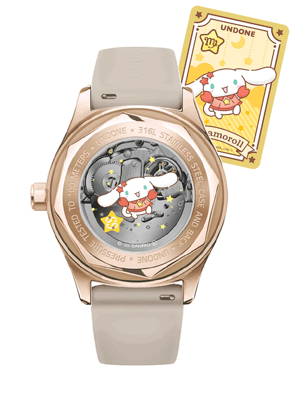 UNDONE × CINNAMOROLL WATCH DREAMY BEIGE JAPAN-ONLY MODEL JAPAN MOV'T
