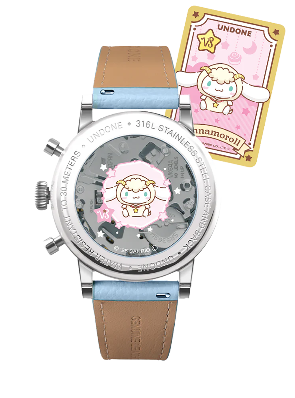 UNDONE × CINNAMOROLL WATCH DREAMY BLUE JAPAN-ONLY MODEL JAPAN MOV'T