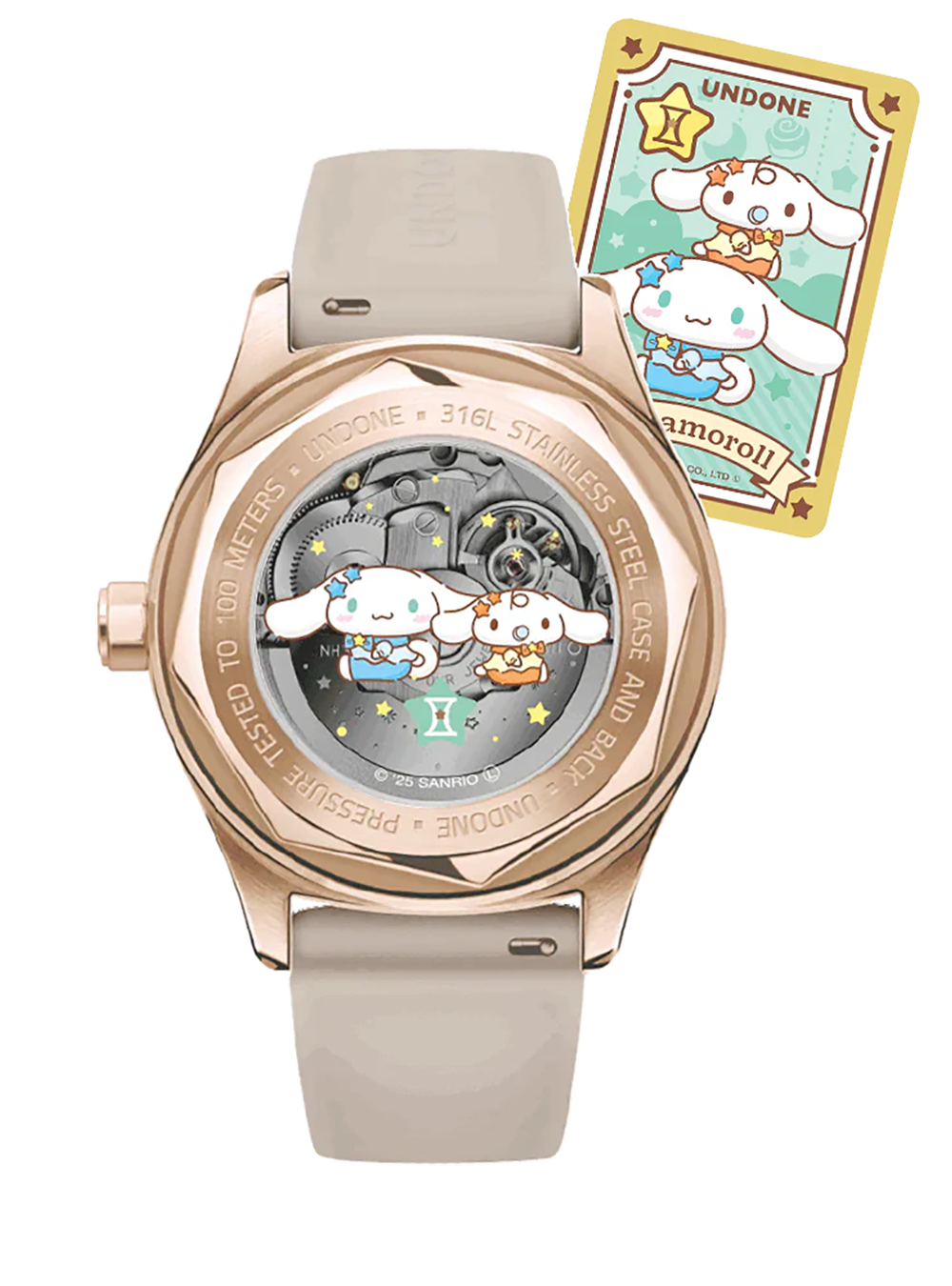 UNDONE × CINNAMOROLL WATCH DREAMY BEIGE JAPAN-ONLY MODEL JAPAN MOV'T
