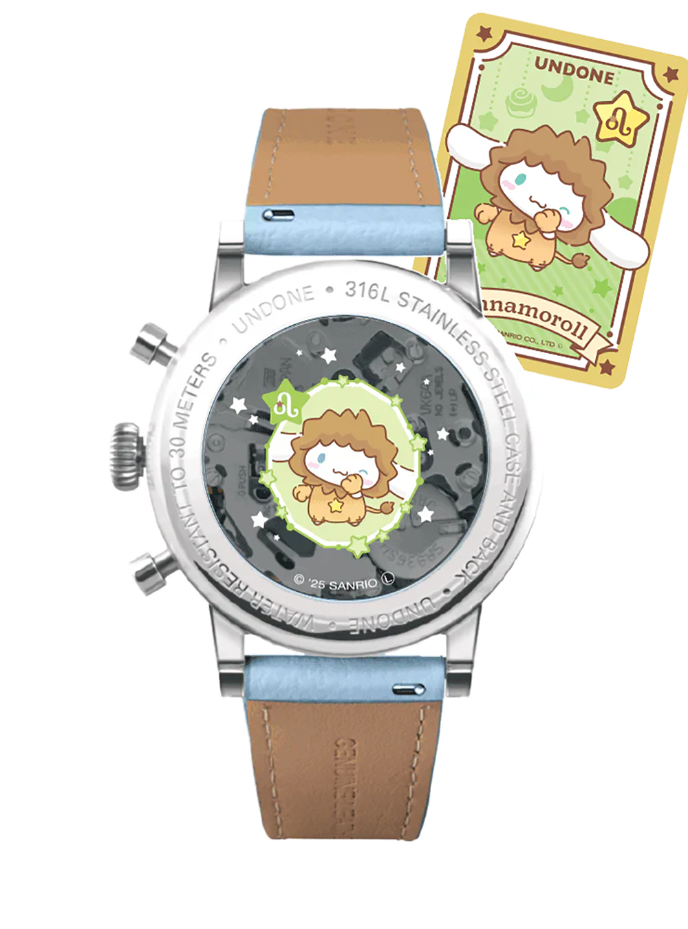 UNDONE × CINNAMOROLL WATCH DREAMY BLUE JAPAN-ONLY MODEL JAPAN MOV'T