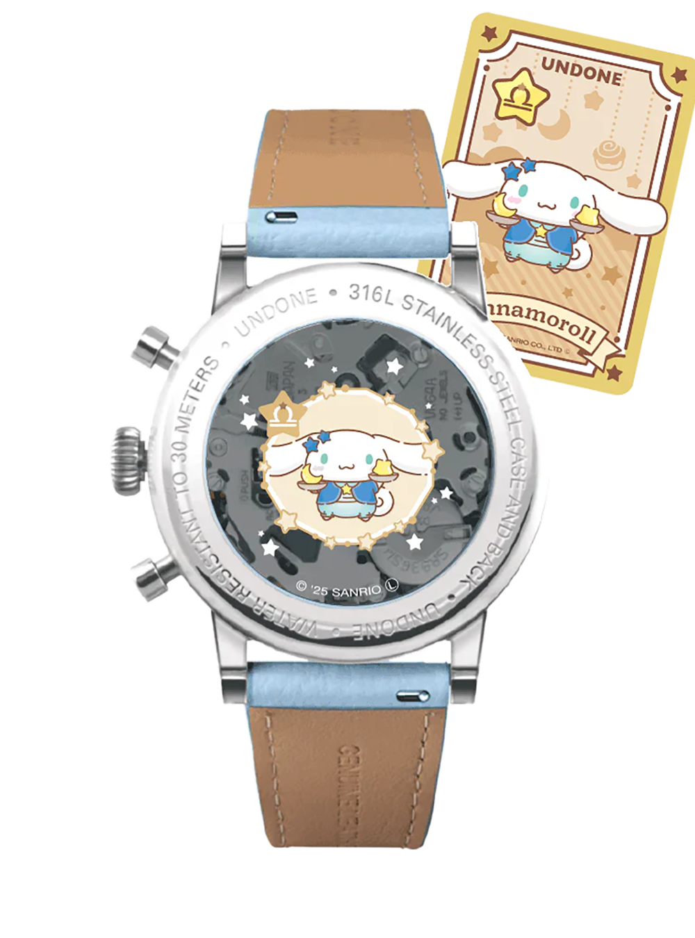 UNDONE × CINNAMOROLL WATCH DREAMY BLUE JAPAN-ONLY MODEL JAPAN MOV'T