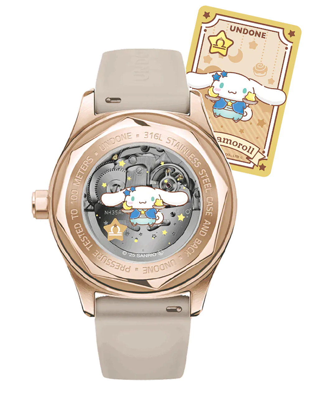 UNDONE × CINNAMOROLL WATCH DREAMY BEIGE JAPAN-ONLY MODEL JAPAN MOV'T
