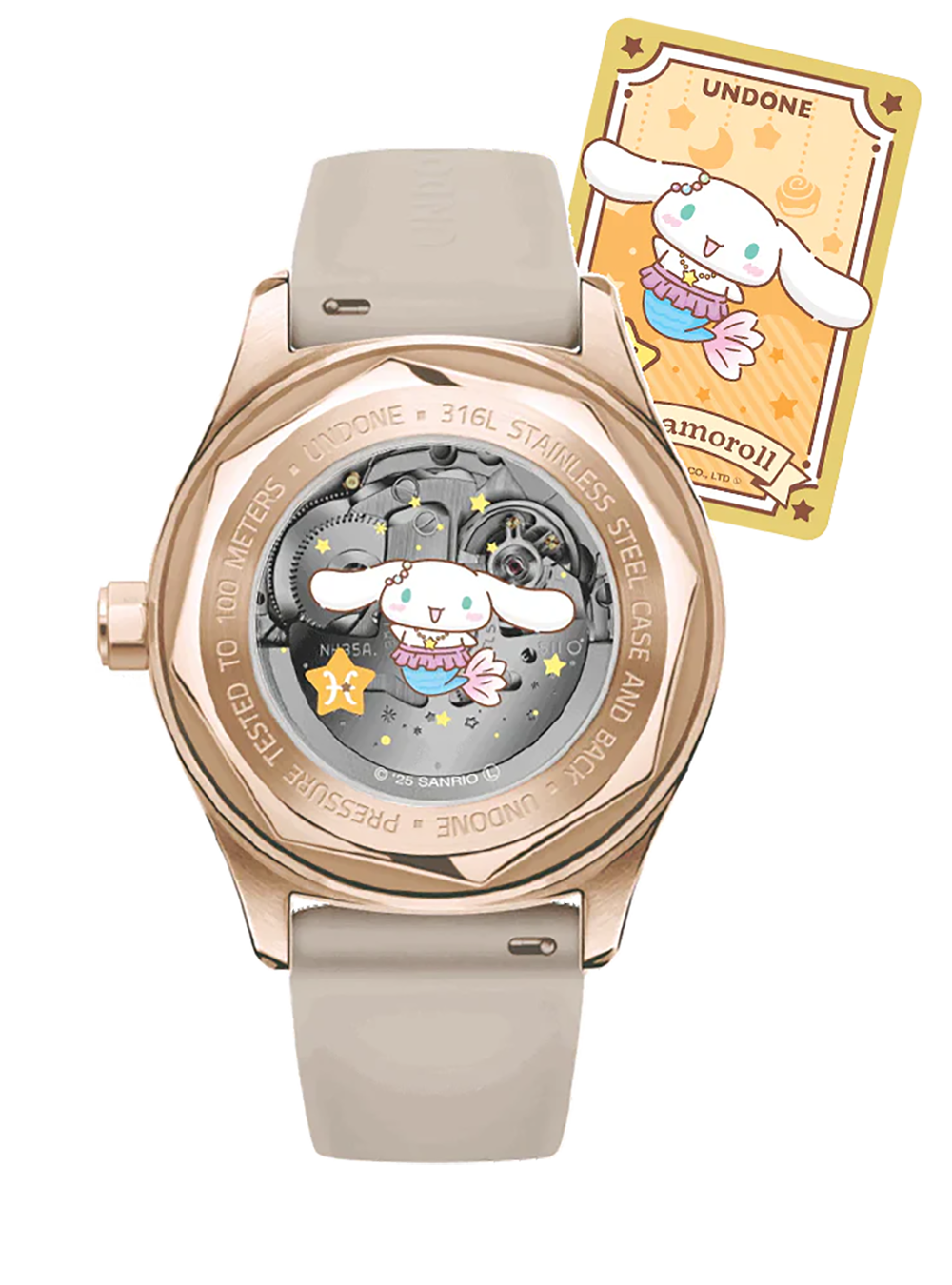 UNDONE × CINNAMOROLL WATCH DREAMY BEIGE JAPAN-ONLY MODEL JAPAN MOV'T
