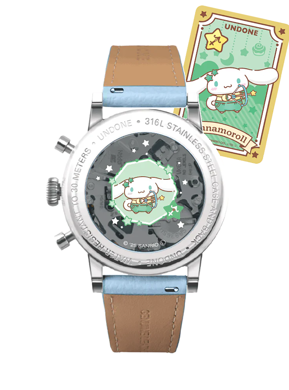 UNDONE × CINNAMOROLL WATCH DREAMY BLUE JAPAN-ONLY MODEL JAPAN MOV'T