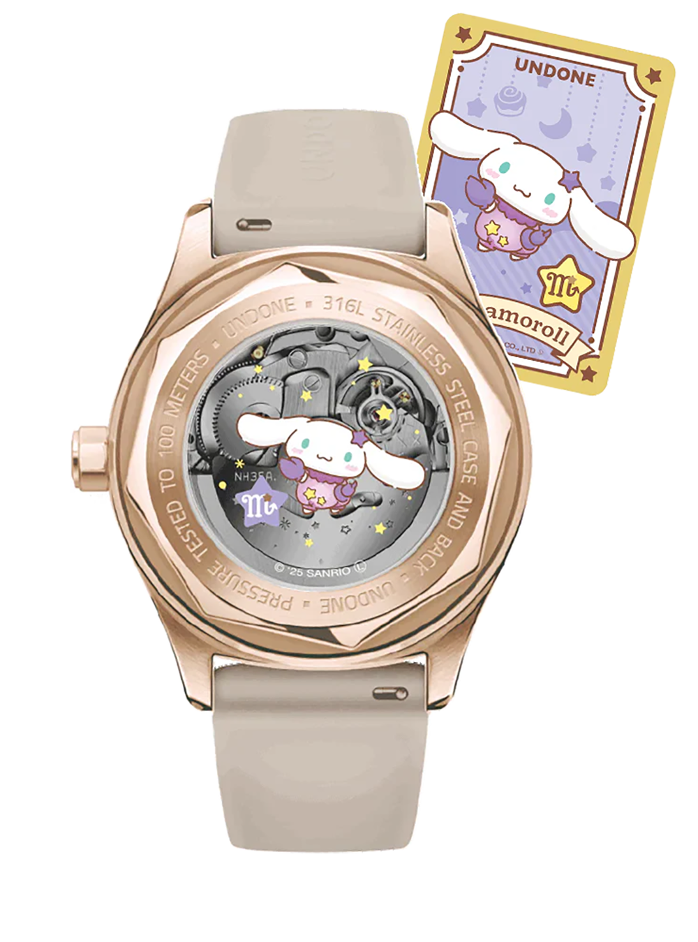 UNDONE × CINNAMOROLL WATCH DREAMY BEIGE JAPAN-ONLY MODEL JAPAN MOV'T
