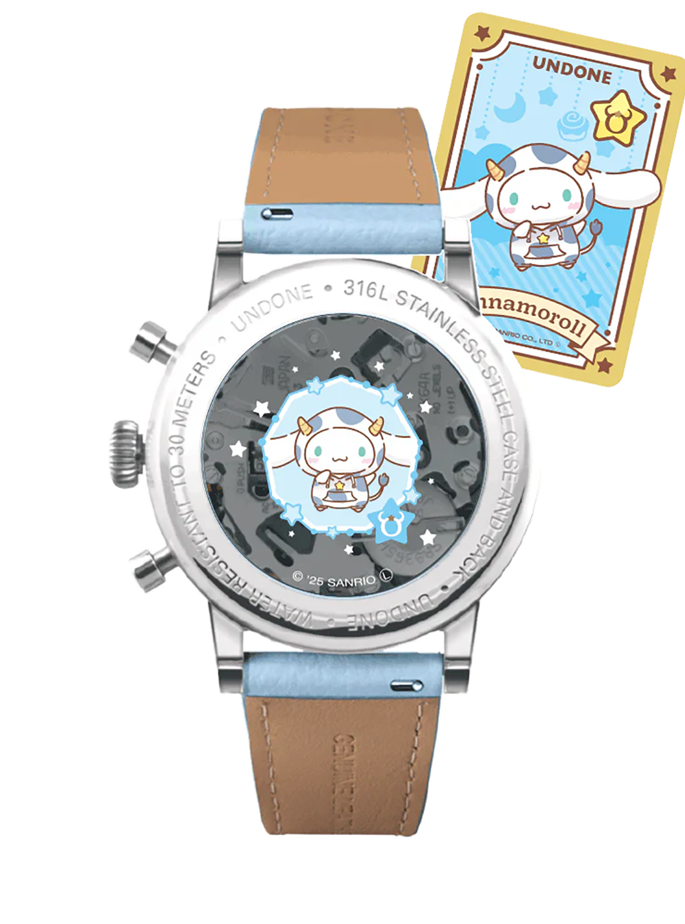 UNDONE × CINNAMOROLL WATCH DREAMY BLUE JAPAN-ONLY MODEL JAPAN MOV'T