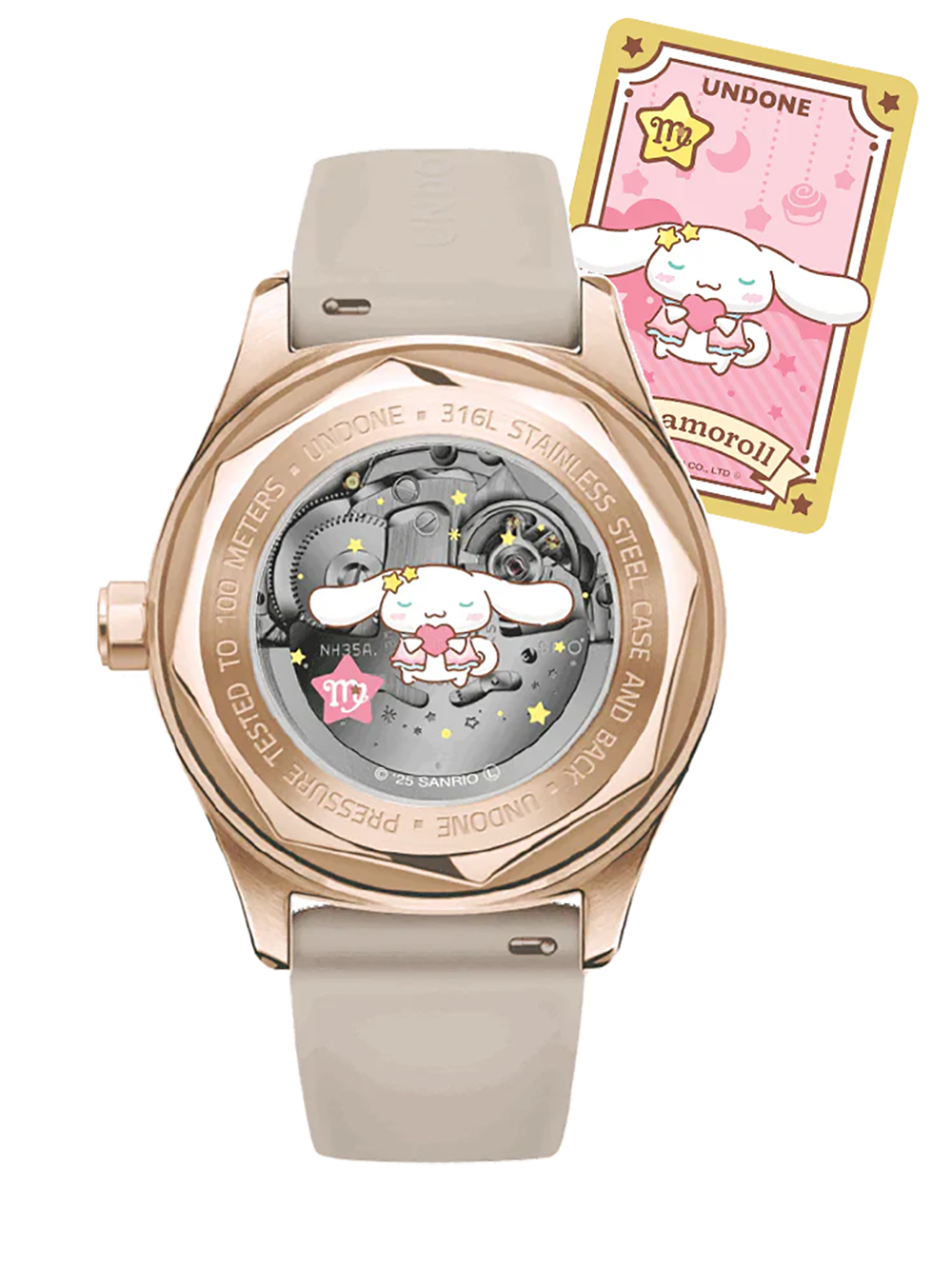 UNDONE × CINNAMOROLL WATCH DREAMY BEIGE JAPAN-ONLY MODEL JAPAN MOV'T
