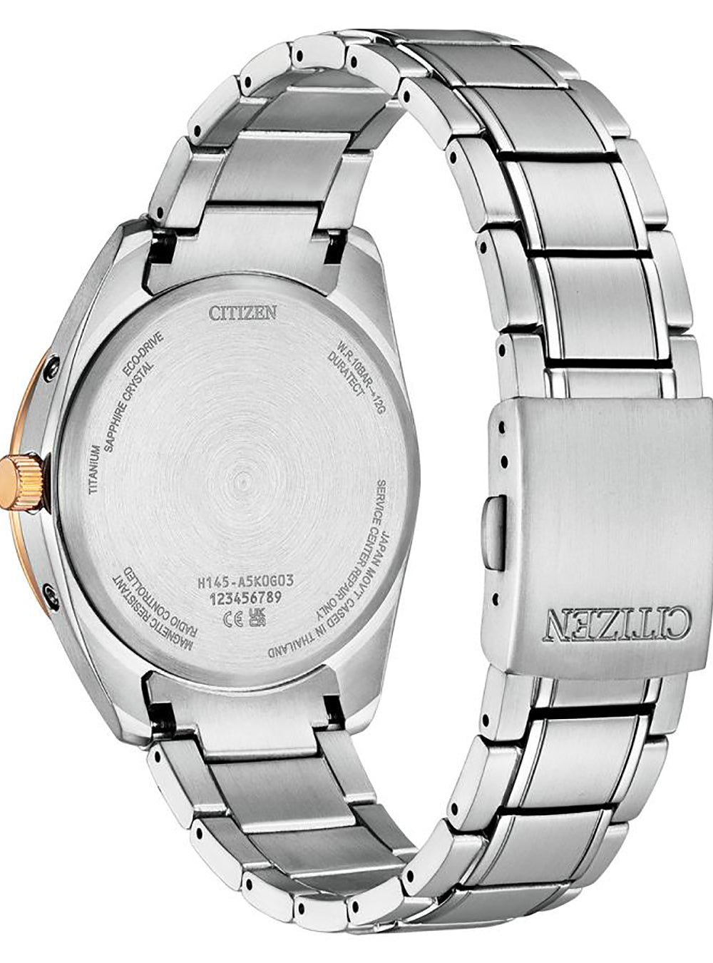 ピーチ Citizen Marine 1810 Eco-Drive Black Dial Men's Watch AW1816-89E