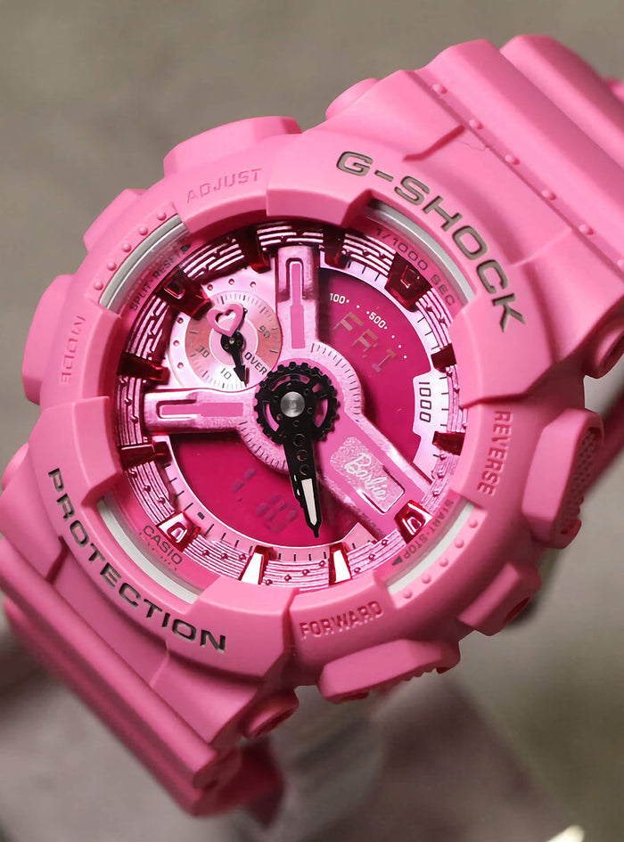 CASIO WATCH G-SHOCK BARBIE COLLABORATION MODEL ANALOG-DIGITAL GMA-S110BE-4AJR JAPAN MOV'T JDM
