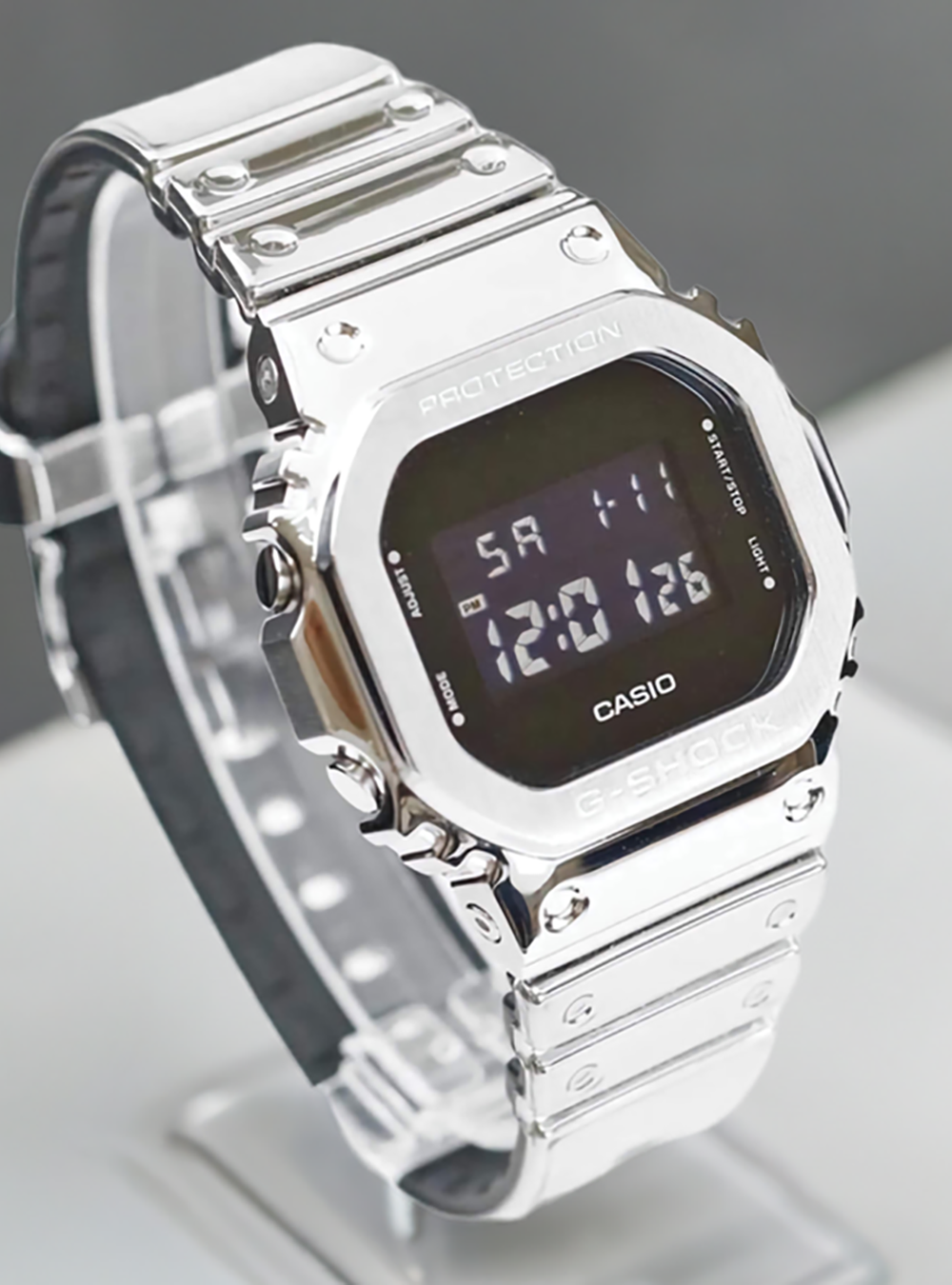 CASIO WATCH G-SHOCK FINE METALLIC SERIES G-STEEL 5600 SERIES CASIO WATCH G-SHOCK FINE METALLIC SERIES G-STEEL 5600 SERIES