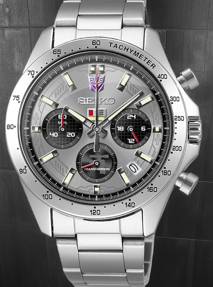 TRANSFORMERS × SEIKO COLLABORATION WATCH "DECEPTICON" LIMITED EDITION MADE IN JAPAN
