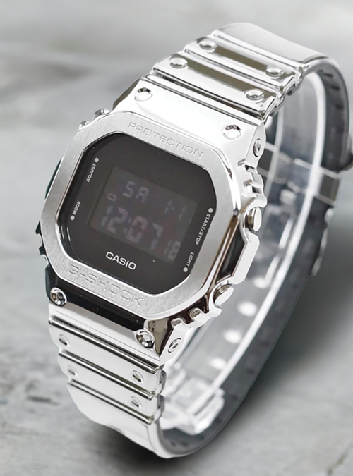 CASIO WATCH G-SHOCK FINE METALLIC SERIES G-STEEL 5600 SERIES CASIO WATCH G-SHOCK FINE METALLIC SERIES G-STEEL 5600 SERIES