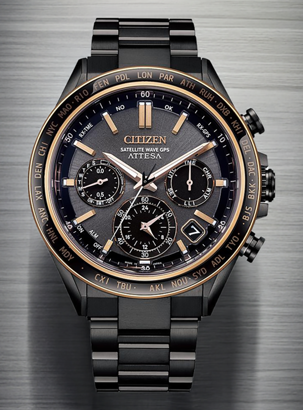 CITIZEN WATCH ATTESA ACT LINE SUPER TITANIUM SATELLITE TIMEKEEPING CC4074 61W MADE IN JAPAN JDM