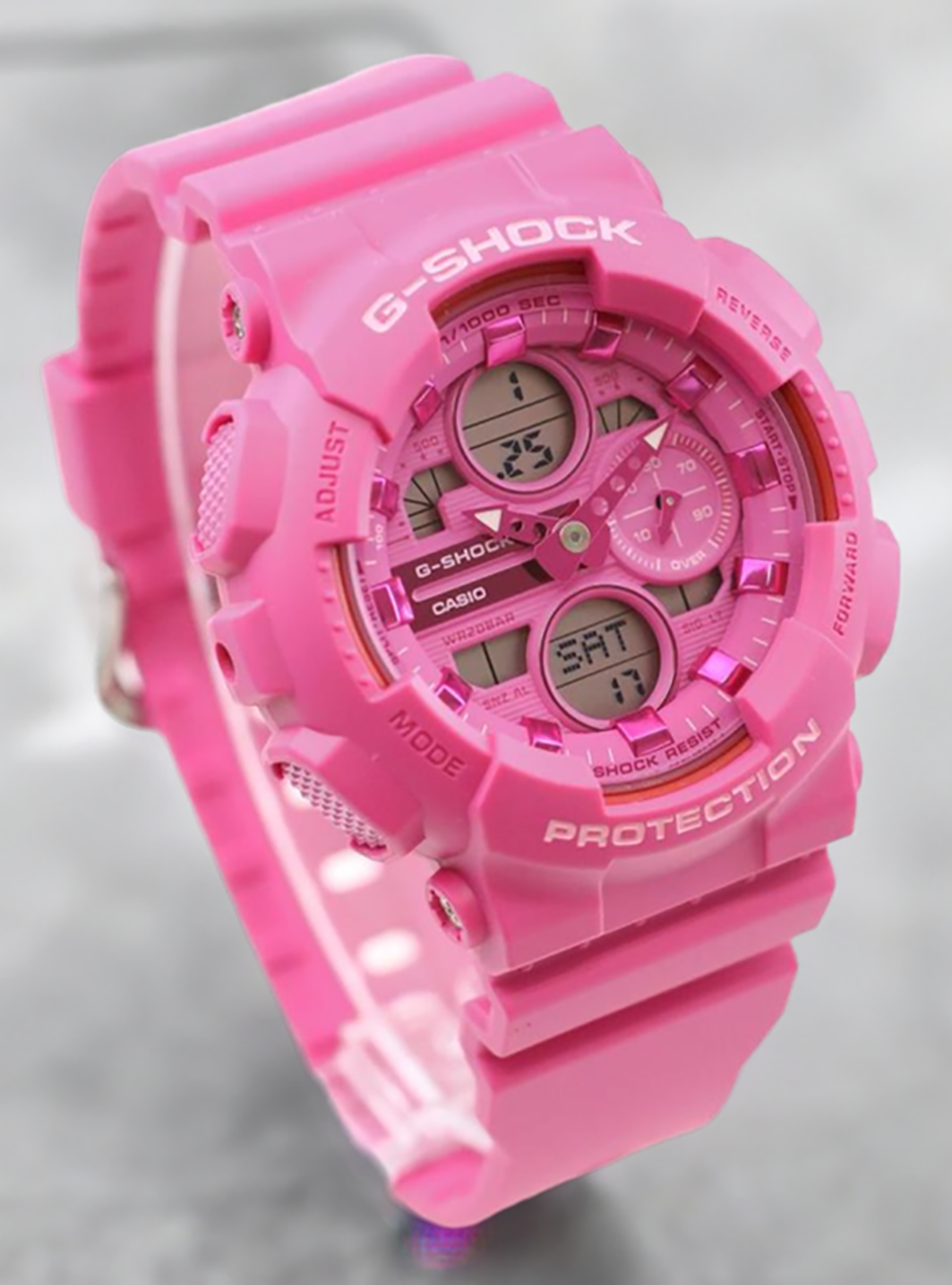 CASIO WATCH G-SHOCK POWER PINK ANALOG-DIGITAL GMA-S140PP CASIO WATCH G-SHOCK POWER PINK ANALOG-DIGITAL GMA-S140PP