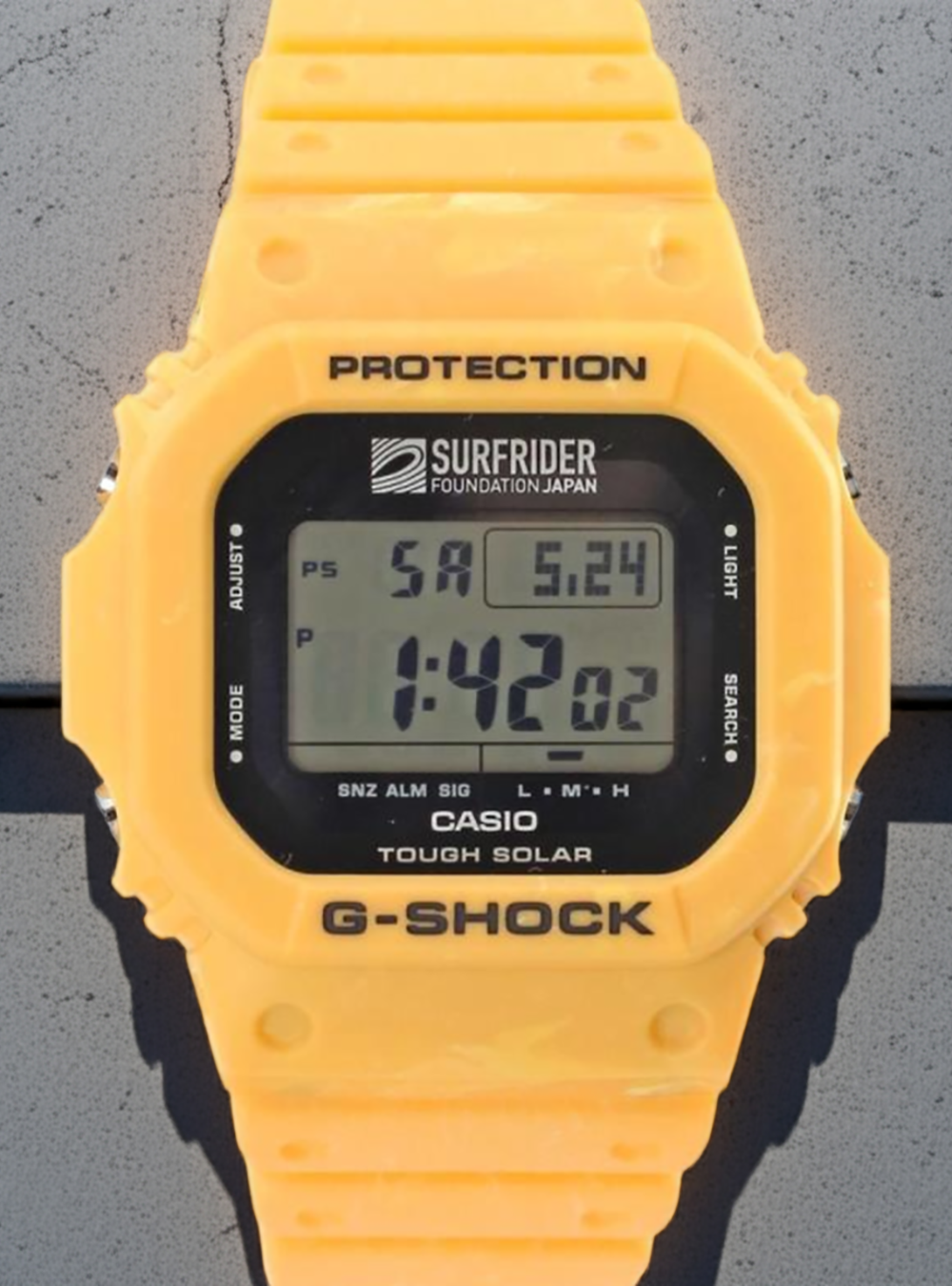 CASIO WATCH G-SHOCK SURFRIDER FOUNDATION JAPAN COLLABORATION MODEL DIGITAL 5600 SERIES G-5600SFJ-9JR JDM

