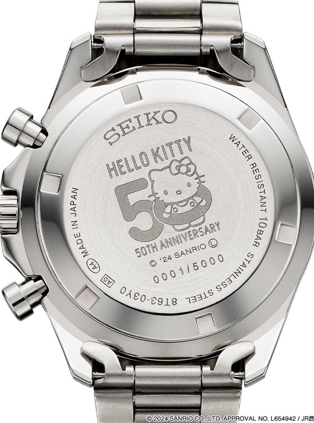 SEIKO HELLO KITTY SHINKANSEN WATCH HELLO KITTY 50TH ANNIVERSARY EDITION MADE IN JAPAN