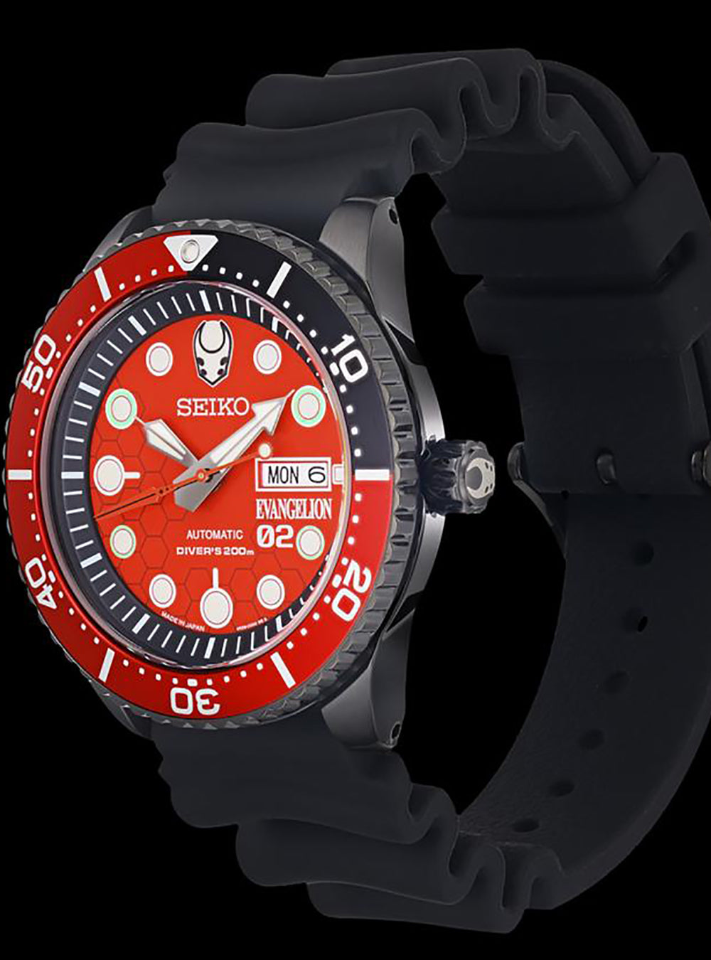 SEIKO × EVANGELION EVA-02 DIVER'S WATCH LIMITED EDITION MADE IN JAPAN