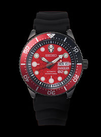 SEIKO × EVANGELION EVA-02 DIVER'S WATCH LIMITED EDITION MADE IN JAPAN