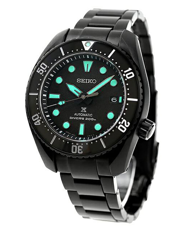SEIKO WATCH PROSPEX DIVER SCUBA THE BLACK SERIES LIMITED EDITION SBDC193 / SPB433 MADE IN JAPAN JDM