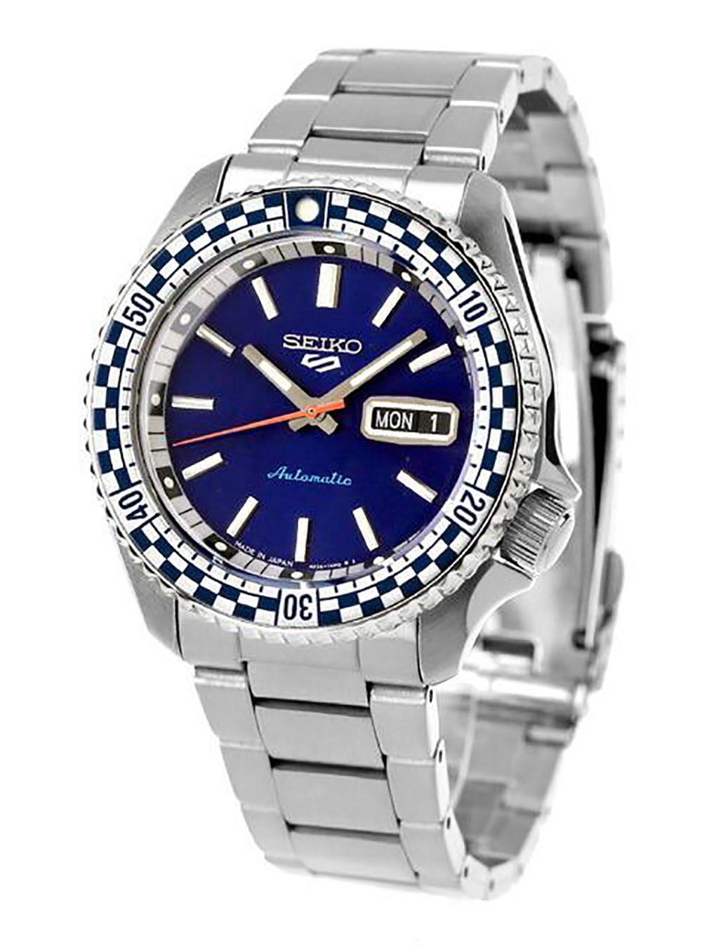 Seiko 5 Sports GMT SSK003 Automatic (Blue Dial / 42.5mm) – Hemsleys  Jewellers