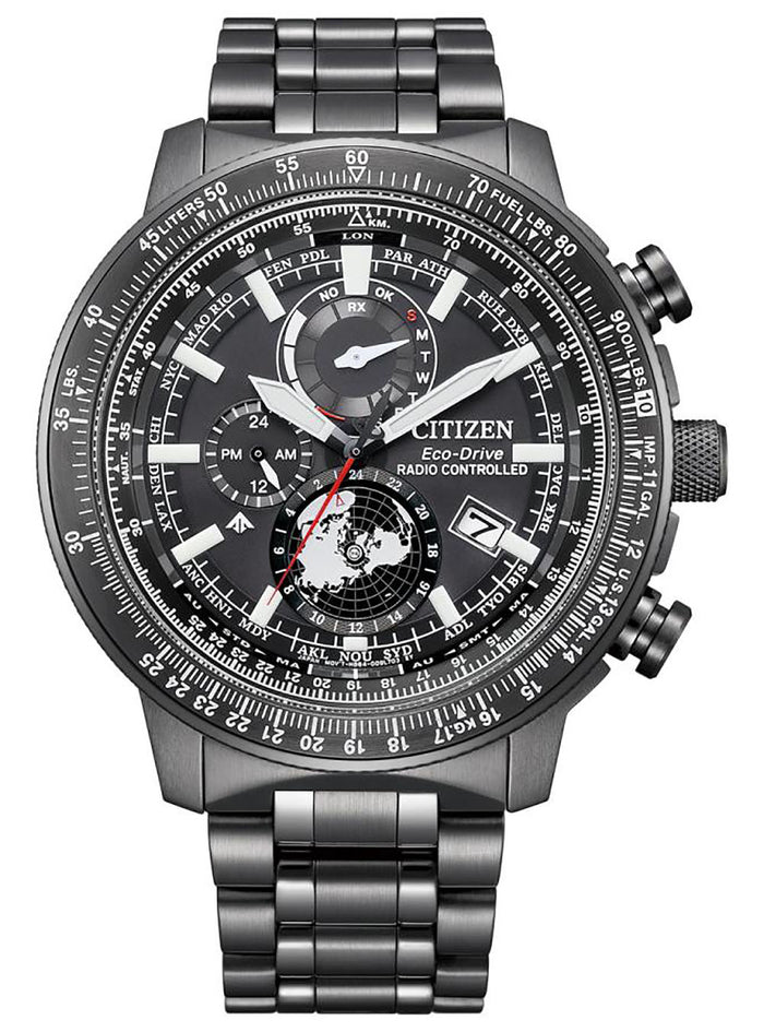 CITIZEN WATCH PROMASTER SKY ECO-DRIVE GEO TREKKER BY3005-56G JAPAN MOV'T JDM