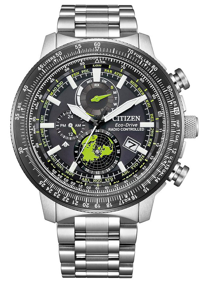 CITIZEN WATCH PROMASTER SKY ECO-DRIVE GEO TREKKER BY3006-53E JAPAN